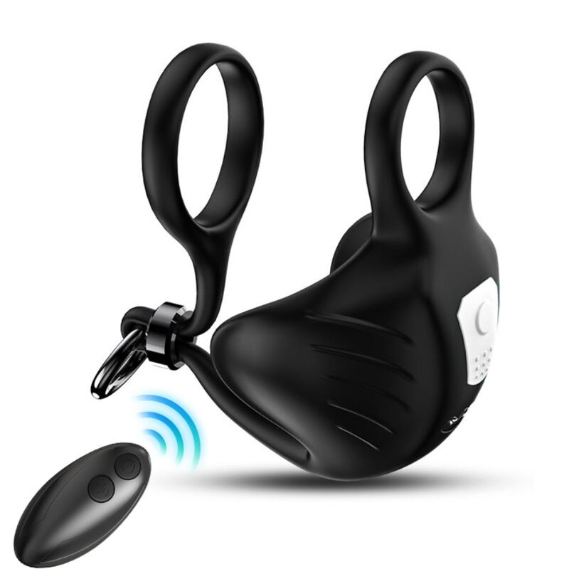 ARMONY - MANTA SCROTUM VIBRATOR RING REMOTE CONTROL BLACK - 4