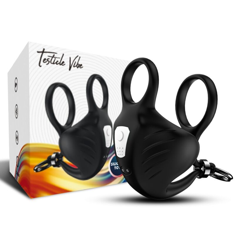 ARMONY - MANTA SCROTUM VIBRATOR RING REMOTE CONTROL BLACK - 5