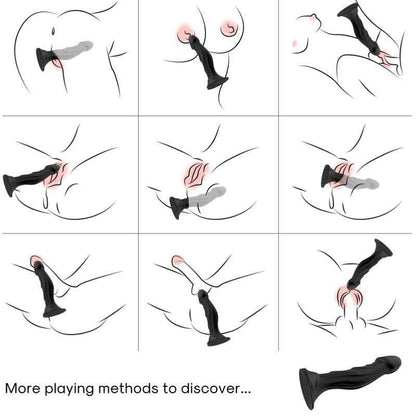 ARMONY - VIBRATORE DILDO E TELECOMANDO PLUG ANALE NERO