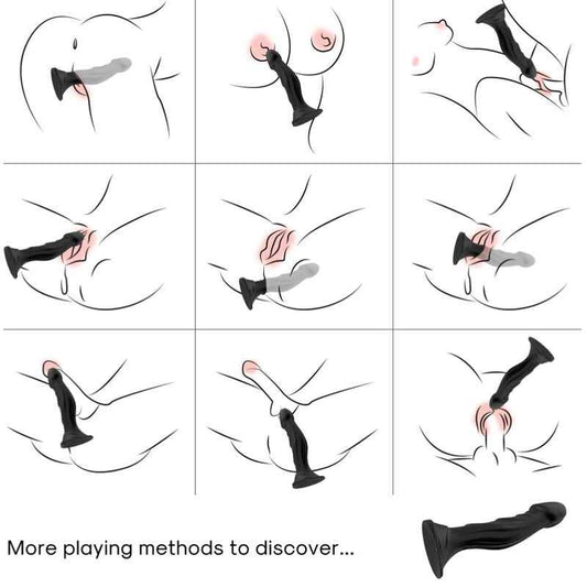 ARMONY - VIBRATORE DILDO E TELECOMANDO PLUG ANALE NERO