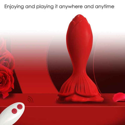 ARMONY - VIBRATORE ROSA E TELECOMANDO PICCOLO PLUG ANALE ROSSO