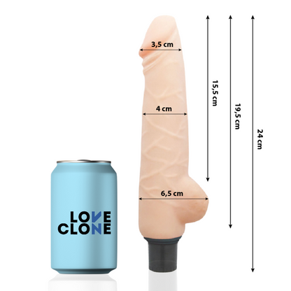 LOVECLONE - HARALD SELF LUBRICATION VIBRATOR 24 CM -O- 4 CM - 3