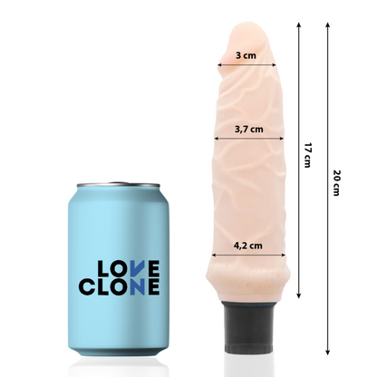 LOVECLONE - IVAR SELF-LUBRICATING VIBRATOR 20 CM -O- 3.7 CM