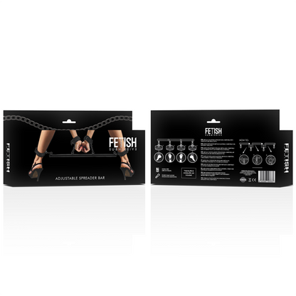 FETISH SUBMISSIVE BONDAGE - ADJUSTABLE SEPARATOR BAR 4 PIECES - 7
