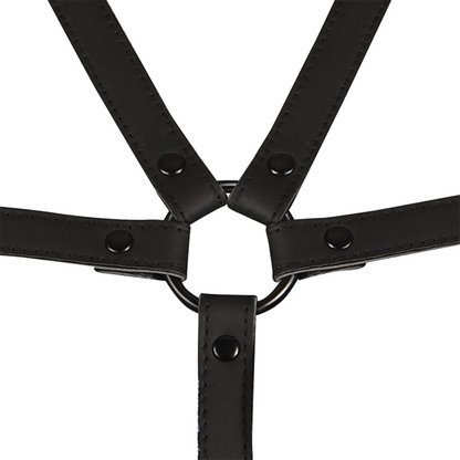 FETISH SUBMISSIVE BONDAGE - ADJUSTABLE HARNESS TORSO AND ARMS - 6