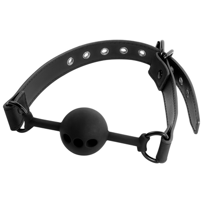 FETISH SUBMISSIVE BONDAGE - BREATHABLE SILICONE BALL GAG - 1