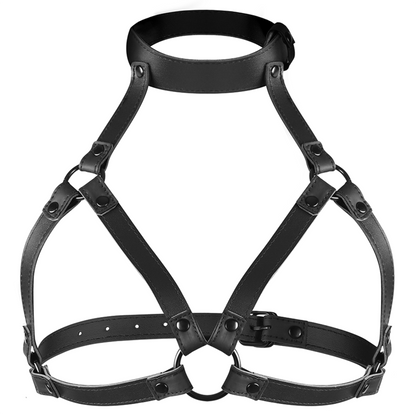 FETISH SUBMISSIVE BONDAGE - ADJUSTABLE CHEST HARNESS - 4