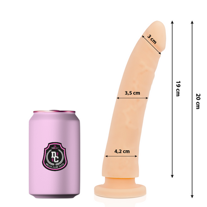 DELTA CLUB - TOYS NATURAL DILDO MEDICAL SILICONE 20 CM -O- 4 CM - 2
