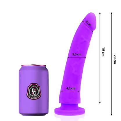 DELTA CLUB - TOYS LILAC DILDO MEDICAL SILICONE 20 CM -O- 4 CM - 5
