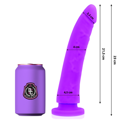 DELTA CLUB - TOYS LILAC DILDO MEDICAL SILICONE 23 CM -O- 4.5 CM - 6