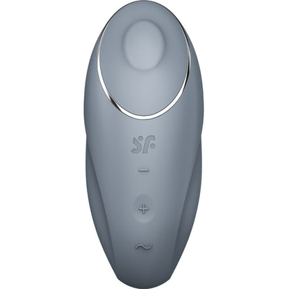 SATISFYER - TAP & CLIMAX 1 LAY-ON VIBRATOR GREY - BLACK - 15