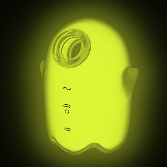 SATISFYER - GLOWING GHOST AIR PULSE &amp; VIBRADOR AMARILLO