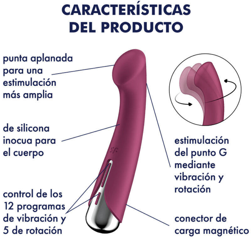 SATISFYER - SPINNING G-SPORT 1 ROTATOR VIBRATOR BLUE - 3