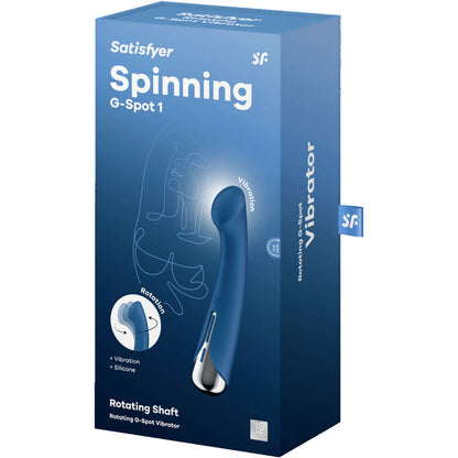 SATISFYER - SPINNING G-SPORT 1 ROTATOR VIBRATOR BLUE - BEIGE - 14