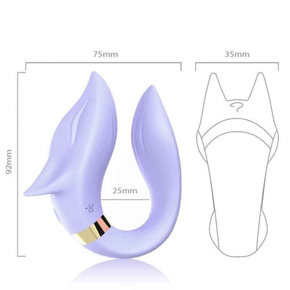 ARMONY - VIBRATORE FOX PER COPPIA TELECOMANDO VIOLA