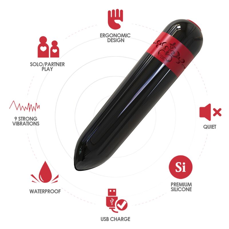 ARMONY - ROCKET VIBRATOR BULLET REMOTE CONTROL BLACK - 2