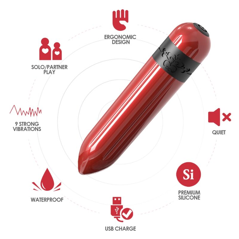 ARMONY - ROCKET VIBRATOR BULLET REMOTE CONTROL FUCHSIA - 3