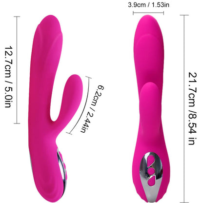 ARMONY - FLEXIBLE VIBRATOR AND STIMULATOR WITH HEAT EFFECT, FUCHSIA