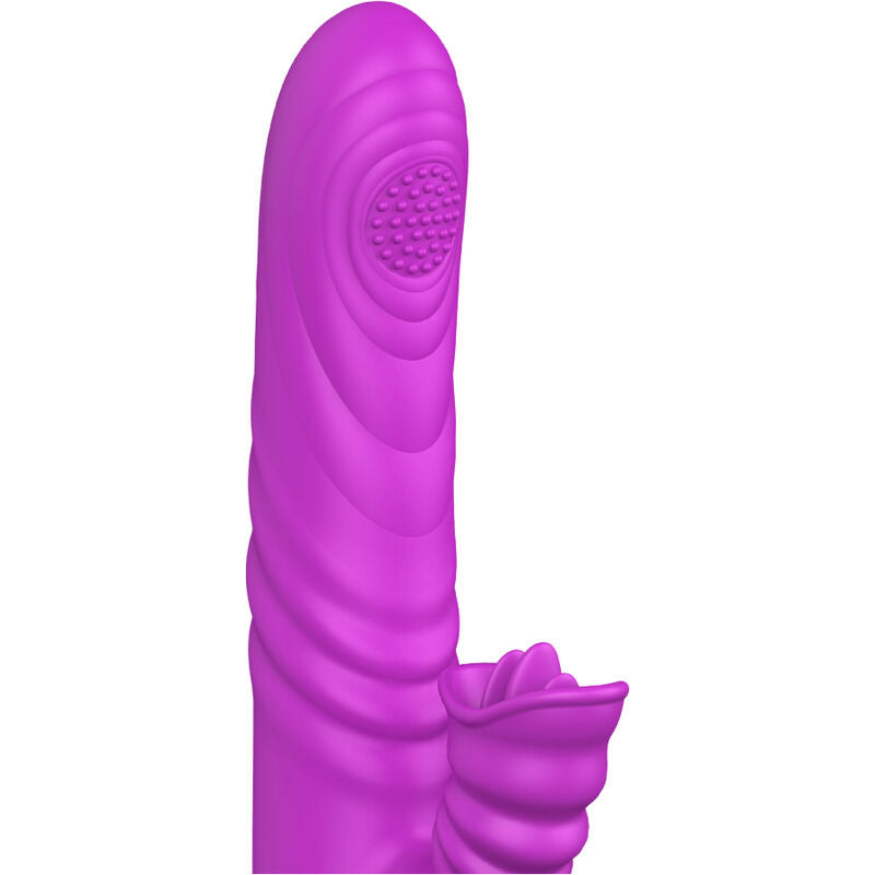 ARMONY - ANGELIA MULTIFUNCTIONAL VIBRATOR WITH STIMULATING HEAT EFFECT AND PURPLE TONGUE