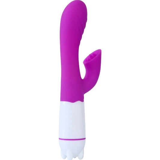 ARMONY - VIBRATEUR ET STIMULATEUR HAPPY AVEC LANGUE RECHARGEABLE VIOLET