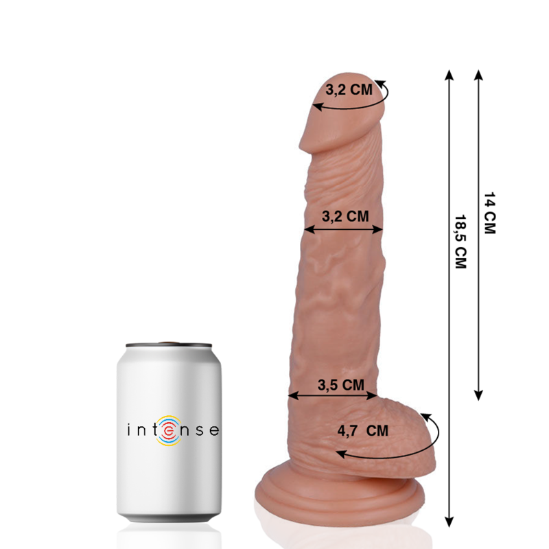 MR INTENSE - 13 REALISTIC COCK 18.5 CM -O- 3.2 CM - 3