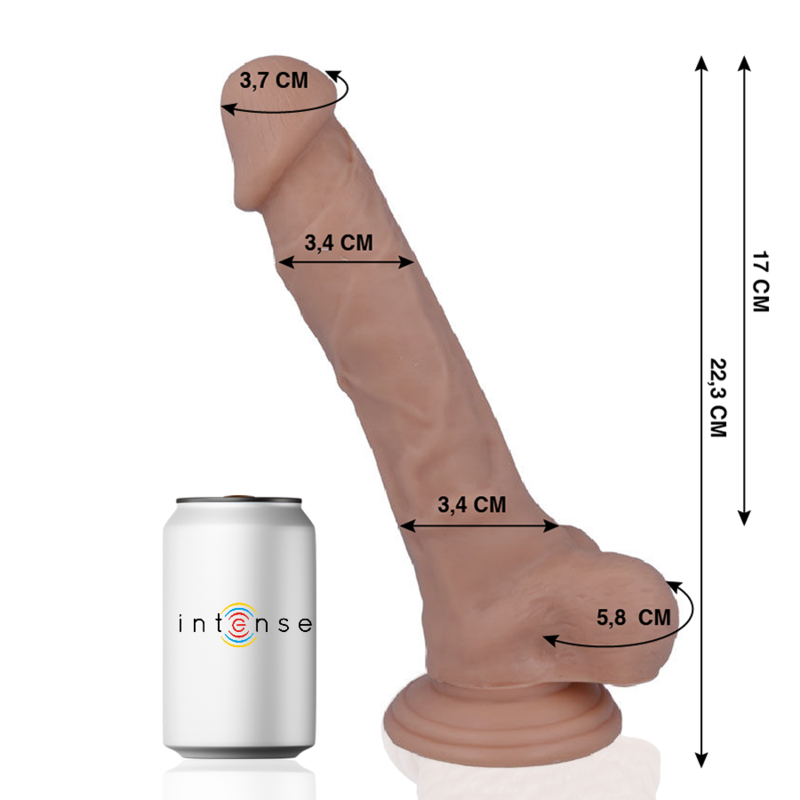 MR INTENSE - 28 REALISTIC COCK 22.3 CM -O- 3.4 CM - 2
