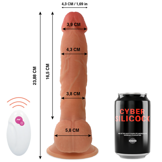 CYBER SILICOCK - REMOTE CONTROL REALISTIC MASTER BEN 23.88 CM -O- 4.3 CM - 1
