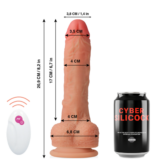 CYBER SILICOCK - REMOTE CONTROL REALISTIC MASTER HUCK 20.9 CM -O- 4 CM - 1