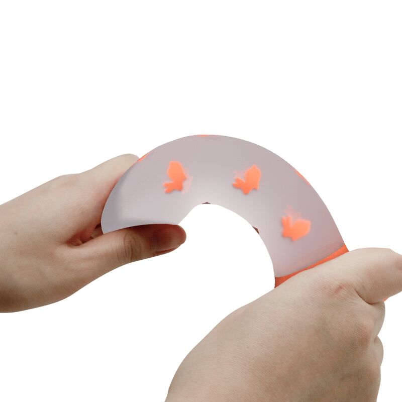 PRETTY LOVE - MAGICAL NIGHTFALL DILDO WITHOUT VIBRATION LUMINOUS ORANGE - 2