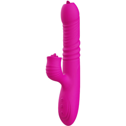 ARMONY - FANNY MULTIFUNCTIONAL DOUBLE TONGUE VIBRATOR WITH HEAT EFFECT IN FUCHSIA