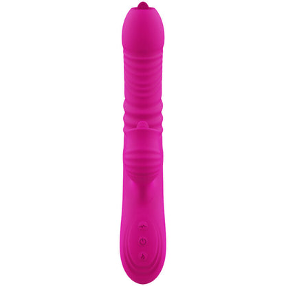 ARMONY - FANNY MULTIFUNCTIONAL DOUBLE TONGUE VIBRATOR WITH HEAT EFFECT IN FUCHSIA