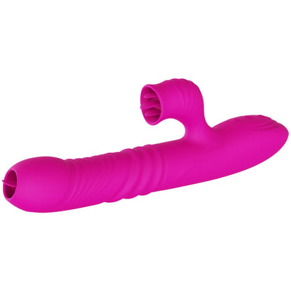 ARMONY - FANNY MULTIFUNCTIONAL DOUBLE TONGUE VIBRATOR WITH HEAT EFFECT IN FUCHSIA