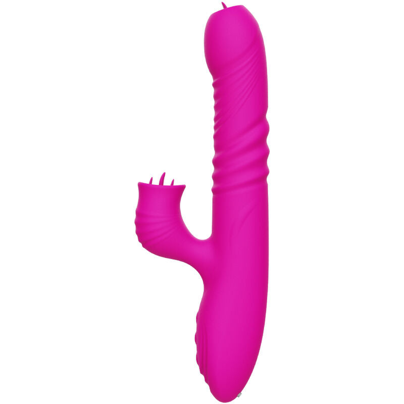 ARMONY - FANNY MULTIFUNCTION DOUBLE TONGUE VIBRATOR FUCHSIA HEAT EFFECT - 4