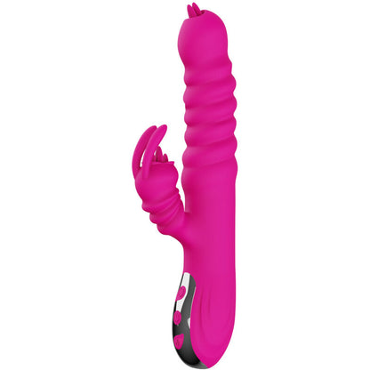 ARMONY - MULTIFUNCTIONAL RABBIT DOUBLE TONGUE VIBRATOR WITH HEAT EFFECT (FUCHSIA)