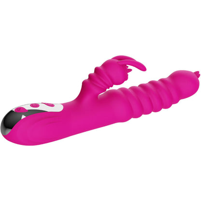 ARMONY - MULTIFUNCTIONAL RABBIT DOUBLE TONGUE VIBRATOR WITH HEAT EFFECT (FUCHSIA)