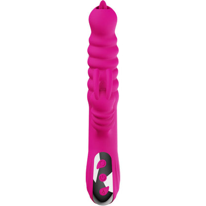 ARMONY - MULTIFUNCTIONAL RABBIT DOUBLE TONGUE VIBRATOR WITH HEAT EFFECT (FUCHSIA)