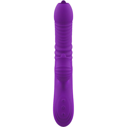 ARMONY - FULLY G-SPOT RABBIT VIBRATOR WITH STIMULATING HEAT EFFECT AND PURPLE TONGUE