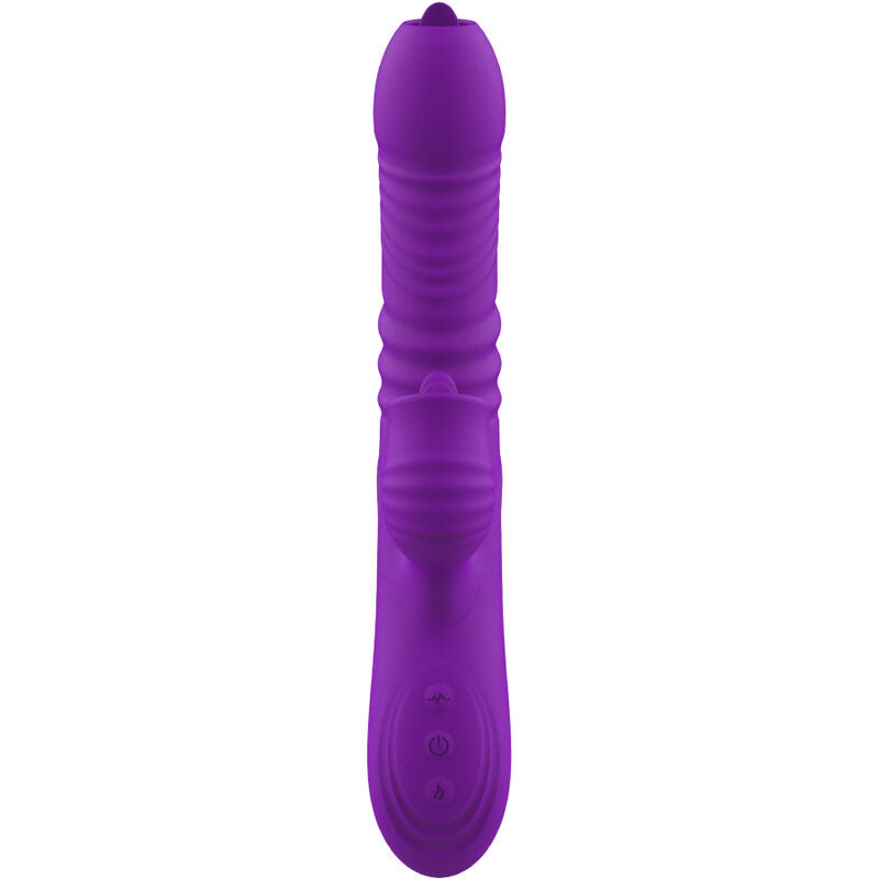 ARMONY - FULLY G SPOT RABBIT VIBRATOR WITH STIMULATING TONGUE VIOLET HEAT EFFECT - 6