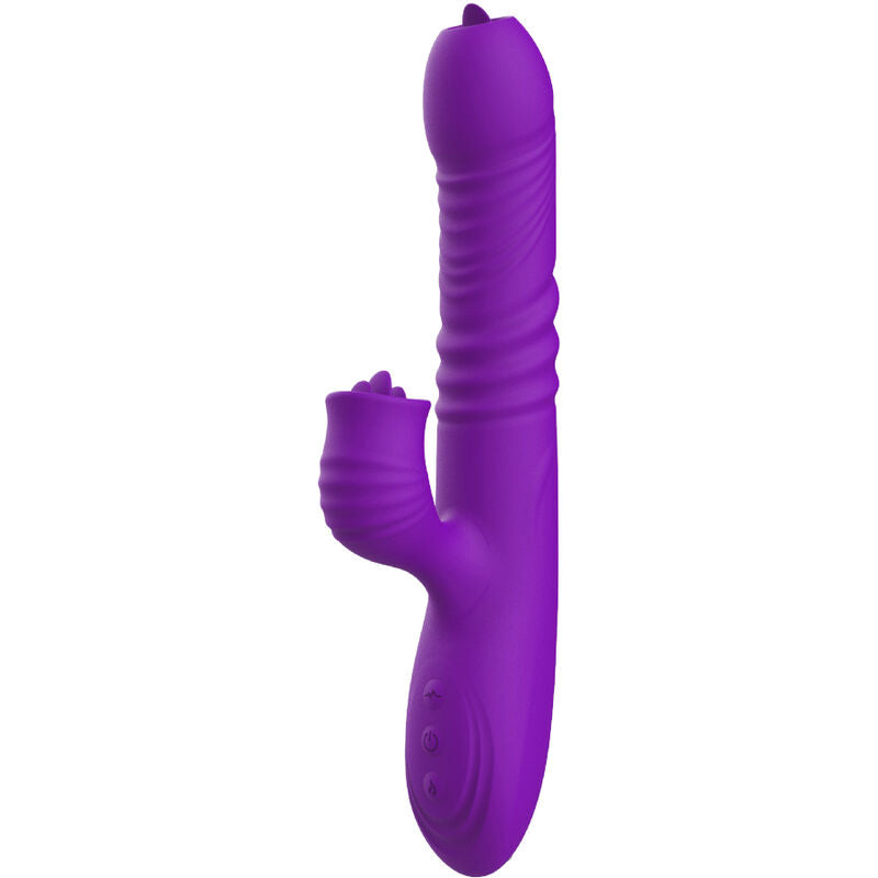 ARMONY - FULLY G SPOT RABBIT VIBRATOR WITH STIMULATING TONGUE VIOLET HEAT EFFECT - 3