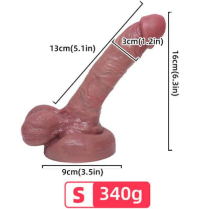 ARMONY - REALISTIC LIQUID SILICONE DILDO 13 CM - 3