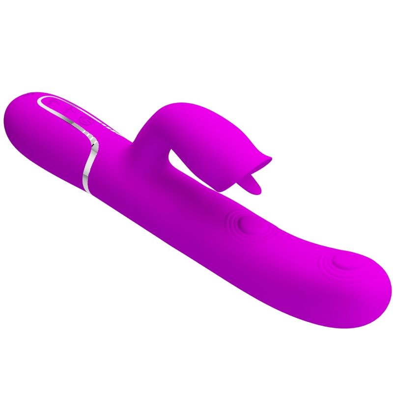 PRETTY LOVE - RABBIT VIBRATOR WITH LICKING FUCHSIA - 4