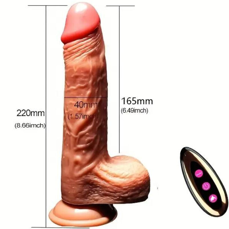 ARMONY - REALISTIC DILDO VIBRATOR & THRUSTING REMOTE CONTROL 22.5 CM - 5