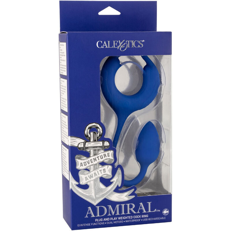 CALEXOTICS - ADMIRAL WEIGHTED COCK RING BLUE - 2