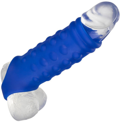 CALEXOTICS - ADMIRAL PENIS COVER WITH BLUE LIQUID SILICONE BEADS