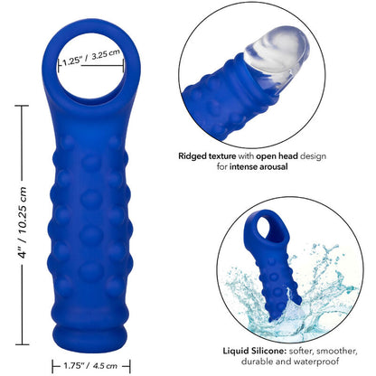 CALEXOTICS - ADMIRAL PENIS COVER WITH BLUE LIQUID SILICONE BEADS