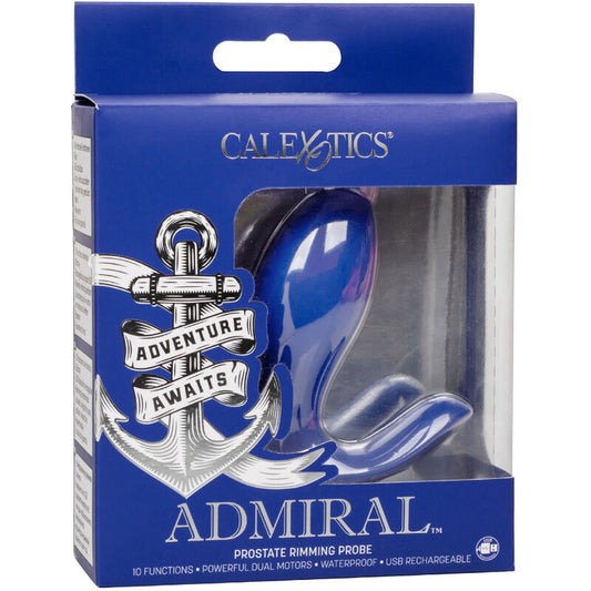 CALEXOTICS - ADMIRAL RIMMING PROSTATE STIMULATOR & VIBRATOR BLUE - 1