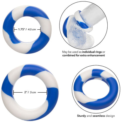 CALEXOTICS - ADMIRAL SET 2 PENIS RINGS - 3