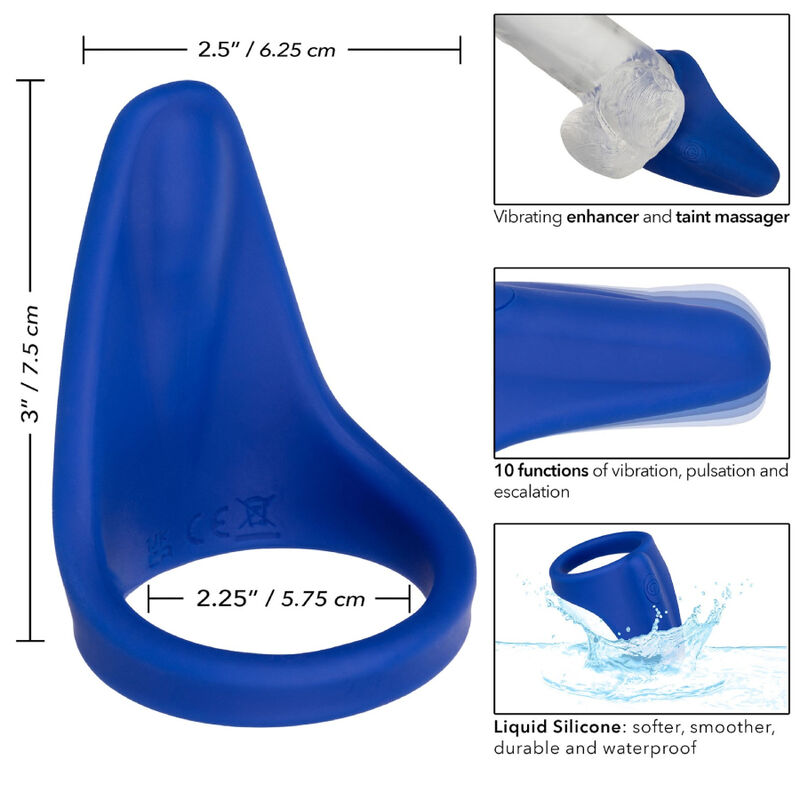 CALEXOTICS - ADMIRAL PERINEUM MASSAGER BLUE - 5
