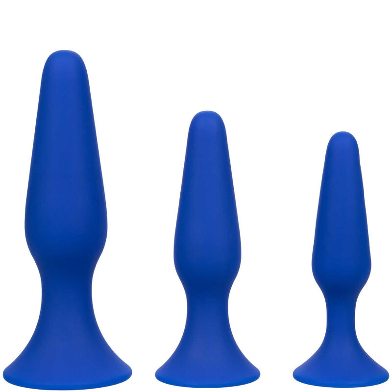 CALEXOTICS - ADMIRAL KIT 3 ANAL PLUG BLUE - 4