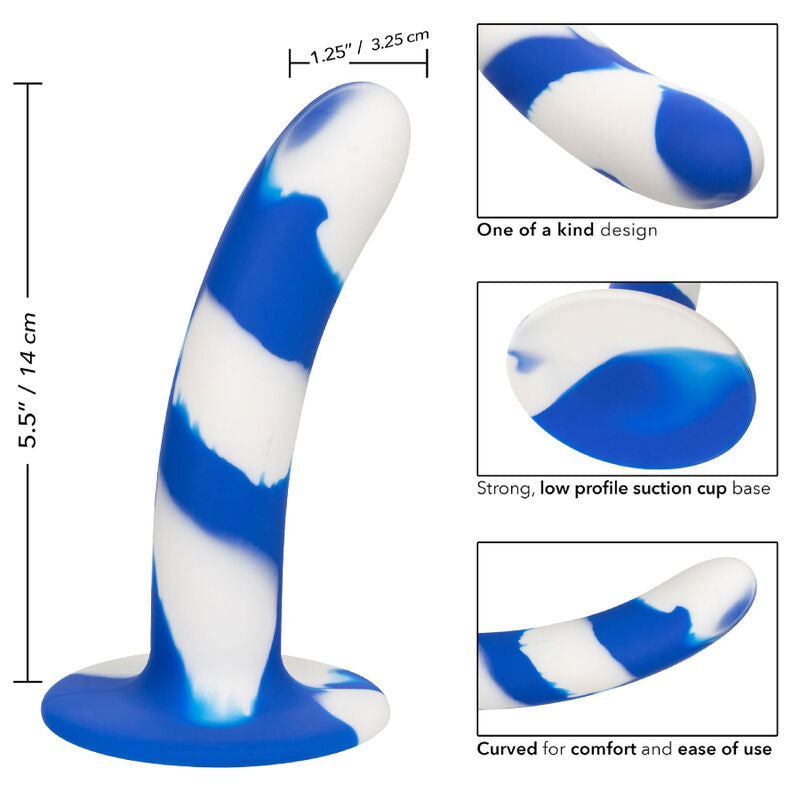 CALEXOTICS - ADMIRAL SWIRL DILDO FLEXIBLE - 4